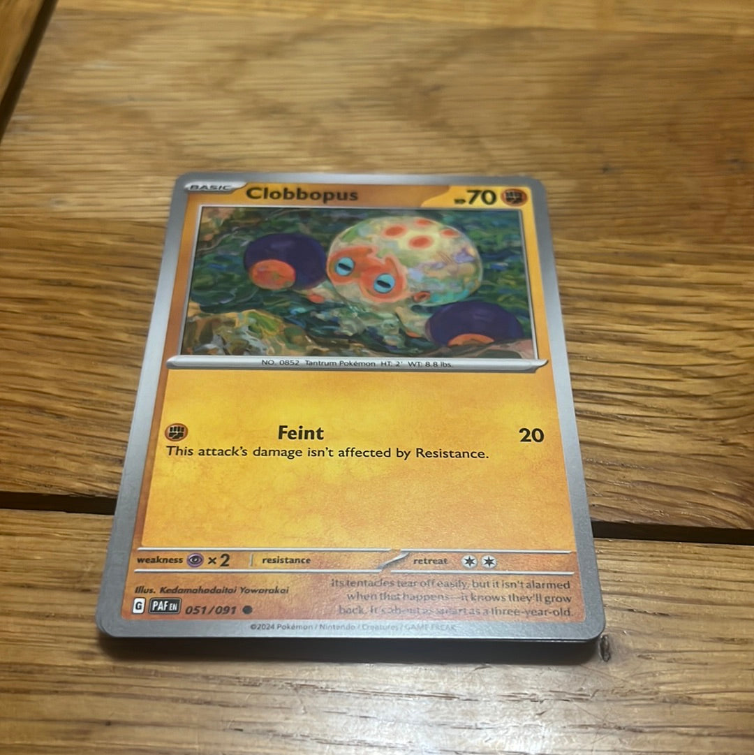 Paldean Fates: Clobbopus #51 Paldean Fates: Clobbopus #51